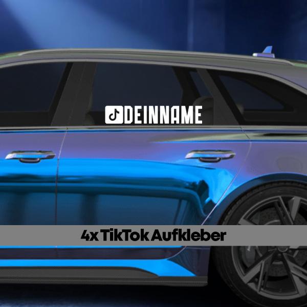 TikTok Aufkleber - 4er Set